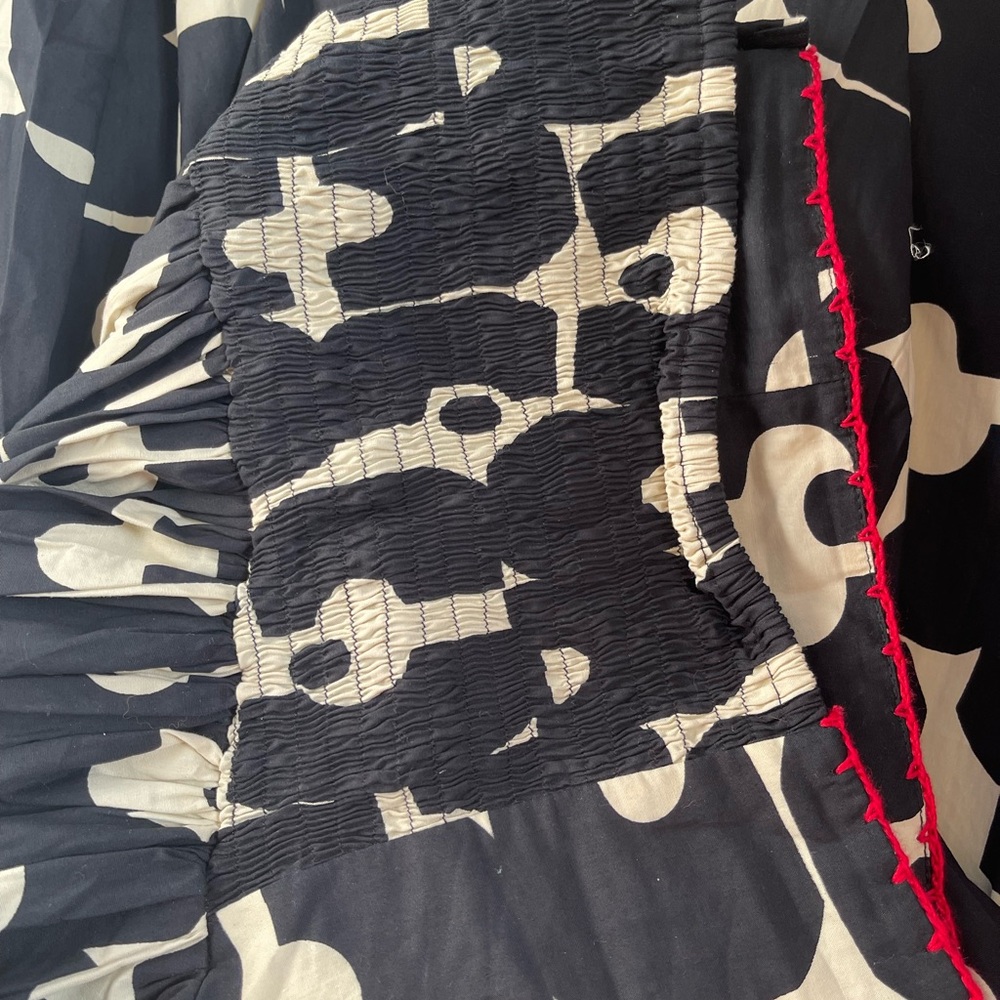 Bel Kazan Black and White Patterned Women's Skirt - Picture 9 of 11